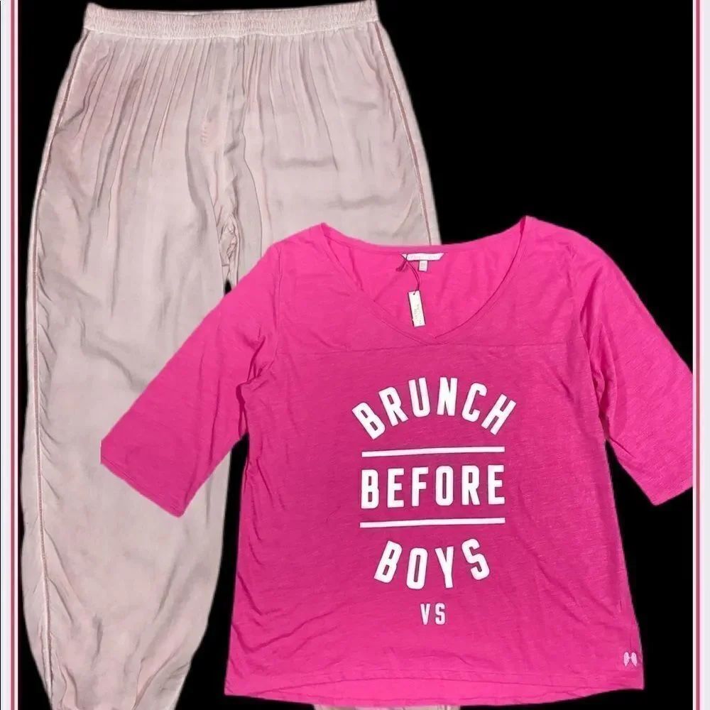 Victoria’s Secret jogger pants soft top pajama set